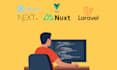 be your fullstack developer vue, react, next, nuxt, laravel