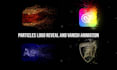 create particles logo reveal and vanish animation