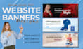 design eyecatching website header, slider or banner