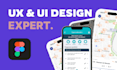 create UX UI design for your app on figma