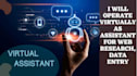 be reliable virtual assistant for data entry and market