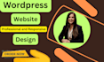 create wordpress website design and development