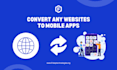 convert any website into an android app using webview