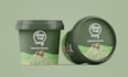 design ice cream cups and label designs