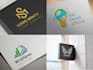 do unique modern minimalist business logo design