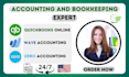 do setup, bookkeeping, cleanup in quickbooks online, wave, xero and excel