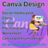 creat any design using canva