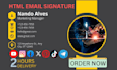 provide clickable HTML email signature for gmail,iphone and others etc