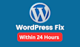 fix wordpress issues within 24 hours
