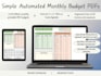 generate monthly pre filled PDF budget templates