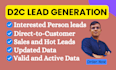 do targeted d2c lead generation for any business