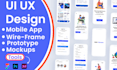 create mobile app design UI UX design mockup design in figma
