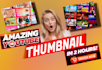 youtube thumbnail custom design