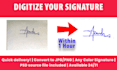 digitize handwritten signature into png