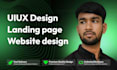 design a high converting landing page UI UX in figma