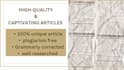 write research based engaging and captivating article