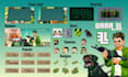 create animated 2d kick, twitch overlay and stream package