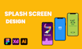 design splashscreen and onboarding screens for mobile app