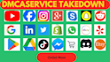 send dmca takedown notice to remove google fb reddit under