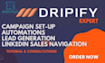 set up dripify linkedin b2b outreach and lead generation