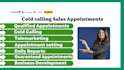 do cold calling, telemarketing, and set appointments