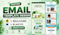 custom email templates design, mailchimp, and brevo