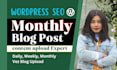 wordpress monthly blog upload content  post expert