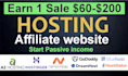 create hosting affiliate marketing website