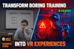create immersive VR training simulations for oculus quest