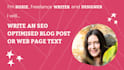 write blog post or web page text with SEO terms included