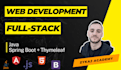 create rest API, website in java, spring boot as full stack developer