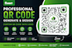 create professional qr code generator with logo