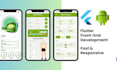 create front end flutter UI fast and responsive designs