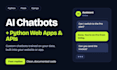 build ai chatbots, python flask django web apps and apis