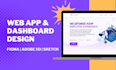design modern dashboard, web app, admin panel ui ux in figma