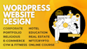 setup modern wordpress website design or blog design