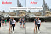 remove objects unwanted people and background from pictures