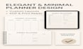 create modern minimal planners and journals for digital or print use