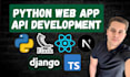 build a full stack python web application using flask or django