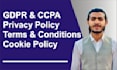 do gdpr ccpa privacy policy, terms and conditions, cookie policy