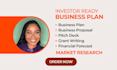 prepare an investor ready or liveplan business plan for your startup