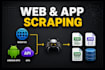 scrape data from any website or android mobile application