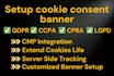 setup cookie consent banner, google consent mode v2 through GTM