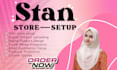 be your stan store expert, digital product design and upload