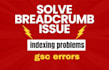 solve breadcrumb issue, google search console errors, indexing problems, gsc, ga