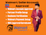 setup and get walmart seller account approval