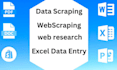 do perfect excel data entry, research, web scraping, data collection