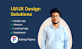 design mobile apps, dashboards, websites, and landing page in figma
