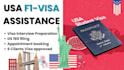 help you with USA f1 visa interview and application