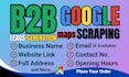 do b2b lead generation service, google maps data scraping, b2b data extraction